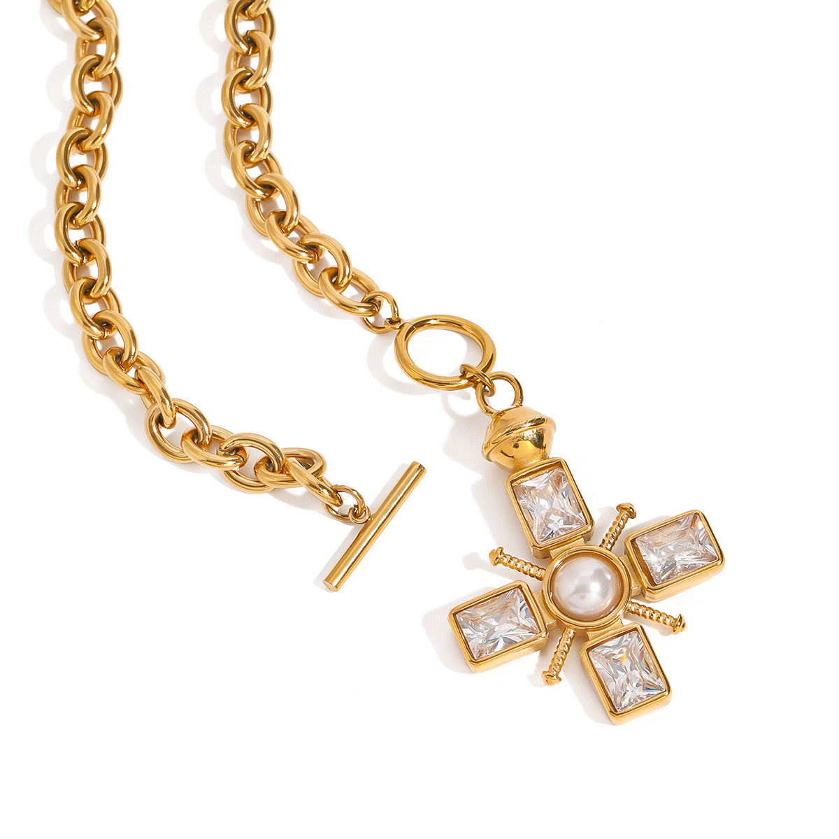 Valencia Cross Necklace