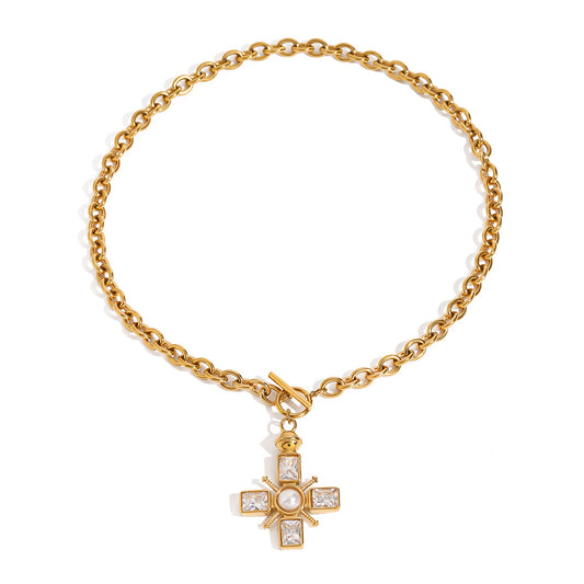 Valencia Cross Necklace
